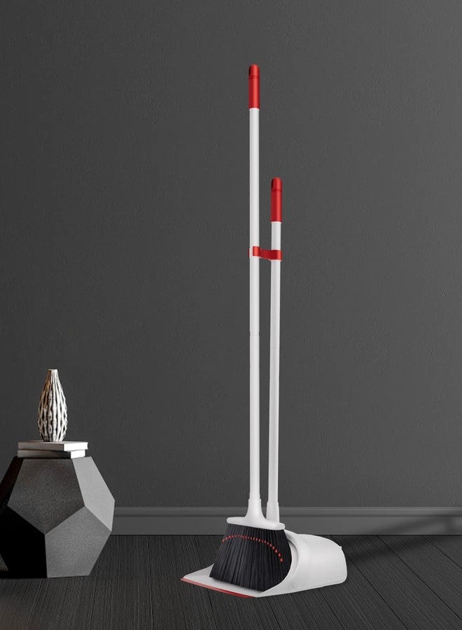 YANXUS Broom and Dustpan Set, Broom and Dustpan Set for Home, Dustpan with 52" Long Handle Broom Combo Set, Standing Dustpan and Broom Set for Home Kitchen Room Office Lobby Floor Cleaning - Image 2